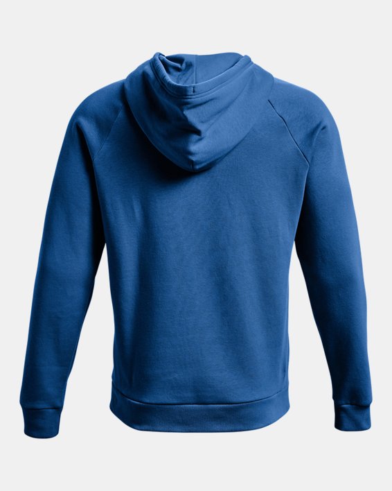 Sudadera con capucha de tejido Fleece UA Rival Big Logo para hombre, Blue, pdpMainDesktop image number 5